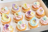 pastel kleur cupcakes